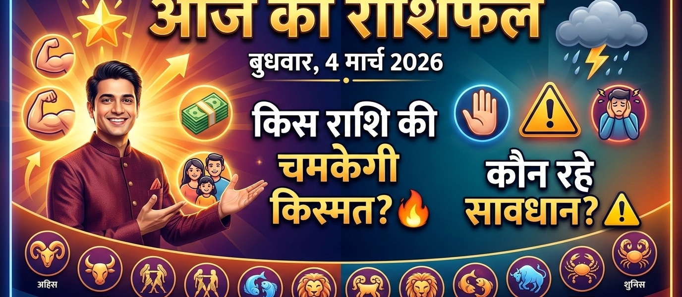 Aaj ka rashifal in hindi , 4 march 2026 gemini